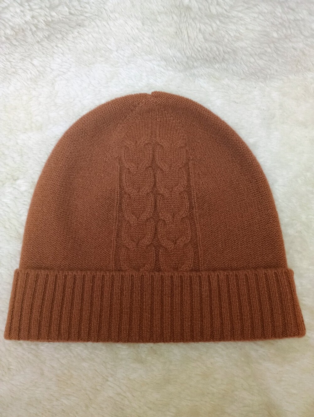 NWT Charter Club 100% Cashmere Beanie & Gloves Set (Bronze)